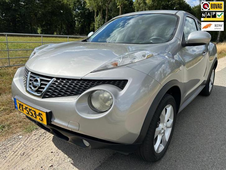 Nissan Juke 1.6 Tekna zeer mooi, cruise, clima en navi, Auto's, Nissan, Bedrijf, Te koop, Juke, ABS, Achteruitrijcamera, Airbags