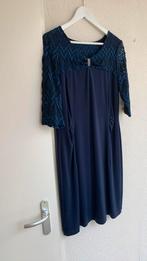 Donkerblauwe cocktail jurk mt 42, merk: Sommermann, Blauw, Maat 42/44 (L), Cocktailjurk, Ophalen of Verzenden