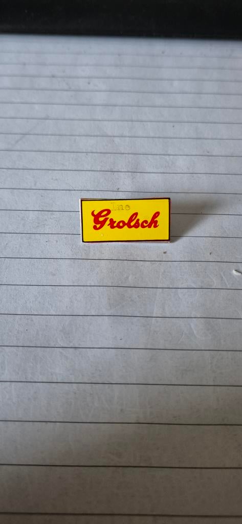 Broches Grolsch, Sieraden, Tassen en Uiterlijk, Ophalen of Verzenden, Zo goed als nieuw, Overige kleuren, Overige materialen