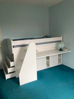 Halfhoogslaper 200x90 met bureau - Gautier, Ophalen, Gebruikt, Halfhoogslaper