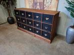 Landelijke ladenkast, apothekerskast, archiefkast, Huis en Inrichting, Kasten | Ladekasten, 5 laden of meer, Ophalen of Verzenden