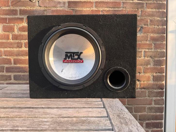 MTX Audio woofer + versterker MONO!, Auto diversen, Autospeakers, Zo goed als nieuw, Ophalen