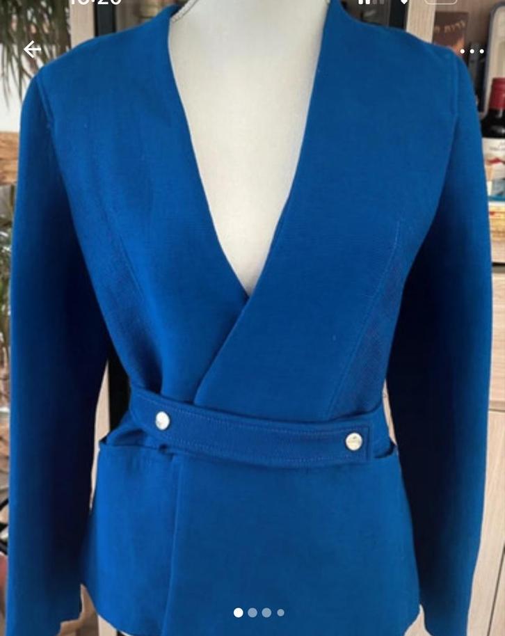 Zara Blazer Kobalt Blauw Maat S, Kleding | Dames, Jasjes, Kostuums en Pakken, Nieuw, Jasje, Maat 36 (S), Blauw, Ophalen of Verzenden