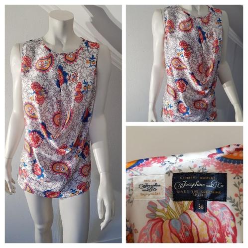 top Josephine & co, maat 38 *01*, Kleding | Dames, Tops, Zo goed als nieuw, Maat 38/40 (M), Wit, Zonder mouw, Ophalen of Verzenden