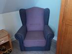 2 oor fauteuils antraciet paars, Huis en Inrichting, Ophalen, Zo goed als nieuw, 75 tot 100 cm, 50 tot 75 cm