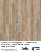 Plak Pvc Long Board Zwaar woon gebruik € 9,95m² inc.btw, Bruin, 75 m² of meer, Nieuw, Ophalen of Verzenden