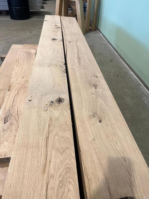 Kamergedroogde eiken planken 45 mm, Tuin en Terras, Palen, Balken en Planken, Nieuw, Planken, 180 tot 250 cm, Ophalen