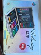 Teken en verf set 86-delig in houten koffer NiEUW, Ophalen of Verzenden, Nieuw, Knutselwerk