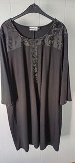 Mooie zwarte jurk met glansprint, STUDIO CLOTHING   mt 54/56, Kleding | Dames, Verzenden, Zo goed als nieuw, Studio Clothing, Jurk