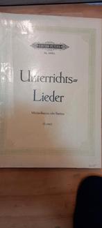 Unterrichtslieder mezzo of bariton, Muziek en Instrumenten, Bladmuziek, Ophalen of Verzenden, Zo goed als nieuw, Les of Cursus