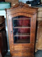 Biedemeier vitrinekast, Ophalen, 50 tot 100 cm, Zo goed als nieuw, 150 tot 200 cm