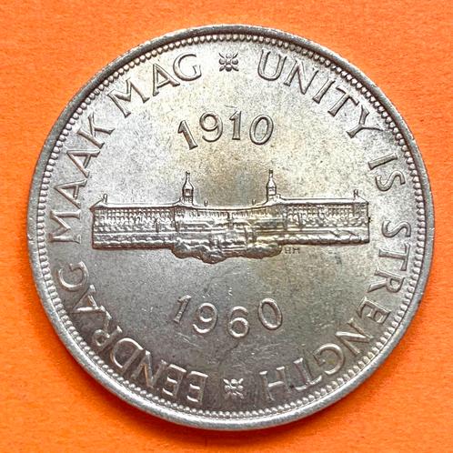 Zuid Afrika 5 Shilling 1960 zilver - kwaliteit!, Postzegels en Munten, Munten | Afrika, Zuid-Afrika, Zilver, Ophalen of Verzenden