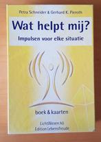 Boek kaarten Wat helpt mij Petra Schneider en K Pieroth 2003, Tarot of Kaarten leggen, Petra Schneider, Instructieboek, Ophalen