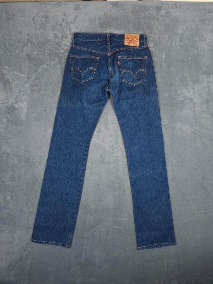 Levi 501 Broek Straight Leg W32 L36 Blauw Vintage Jeans, Kleding | Heren, Spijkerbroeken en Jeans, Zo goed als nieuw, W32 (confectie 46) of kleiner