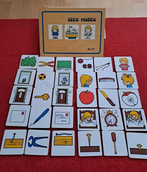 Rolf Aktie- reactie spel met houten kist., Kinderen en Baby's, Speelgoed | Educatief en Creatief, Gebruikt, Taal en Lezen, Ophalen of Verzenden