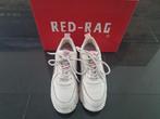 Red - Rag White Combi Fantasy Leren Sneakers Maat 38, Wit, Ophalen of Verzenden, Sneakers of Gympen, Zo goed als nieuw
