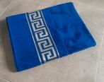 XL Versace badlaken / strandlaken ZGAN, Ophalen of Verzenden, Zo goed als nieuw, Blauw, Handdoek