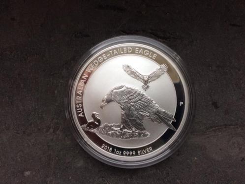 2018 Australia - Wedge tailed eagle - 1 oz silver, Postzegels en Munten, Munten | Oceanië, Losse munt, Zilver, Ophalen of Verzenden