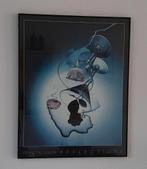 Francine Zaslow / Reflections : Poster in aluminium lijst, Huis en Inrichting, Ophalen, 50 tot 75 cm, Metaal of Aluminium, Zo goed als nieuw