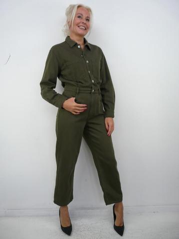 *Abfab Armygreen Katoenen MNG Jumpsuit M* beschikbaar voor biedingen