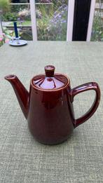 Vintage donkerbruin koffiepotje/theepotje, Ophalen of Verzenden