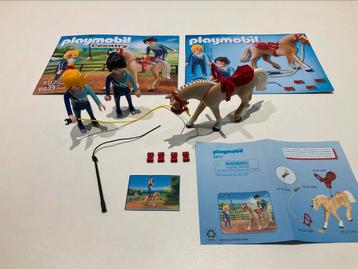 Playmobil 6933 - Voltigeteam met paard (compleet en zgan) beschikbaar voor biedingen