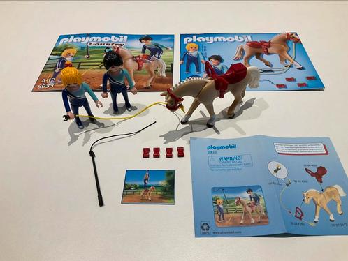 Playmobil 6933 - Voltigeteam met paard (compleet en zgan), Kinderen en Baby's, Speelgoed | Playmobil, Zo goed als nieuw, Complete set