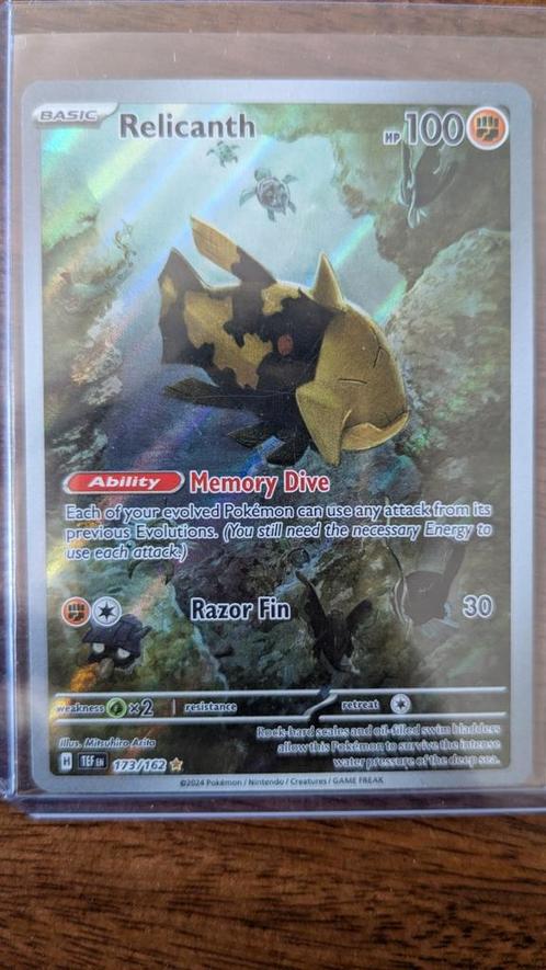 Pokémon TCG - Relicanth 173/162 - Temporal Forces Foil, Hobby en Vrije tijd, Verzamelkaartspellen | Pokémon, Zo goed als nieuw