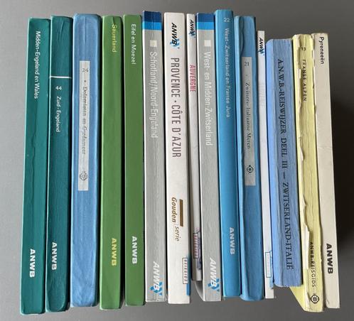 Verzameling oude ANWB reisgidsen, Boeken, Reisgidsen, Gelezen, Reisgids of -boek, Europa, ANWB, Ophalen of Verzenden