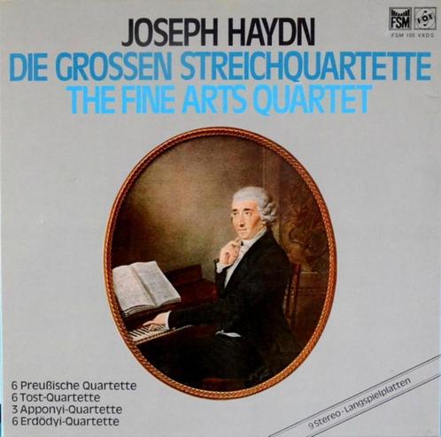 Haydn Fine Arts Quartet – Die Grossen Streichquartet 9LP BOX, Cd's en Dvd's, Vinyl | Klassiek, Zo goed als nieuw, Romantiek, Kamermuziek