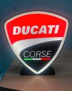 Prachtig Ducati Corse reclamebord met heldere LED. Nu €34,95, Ophalen of Verzenden, Nieuw, Lichtbak of (neon) lamp