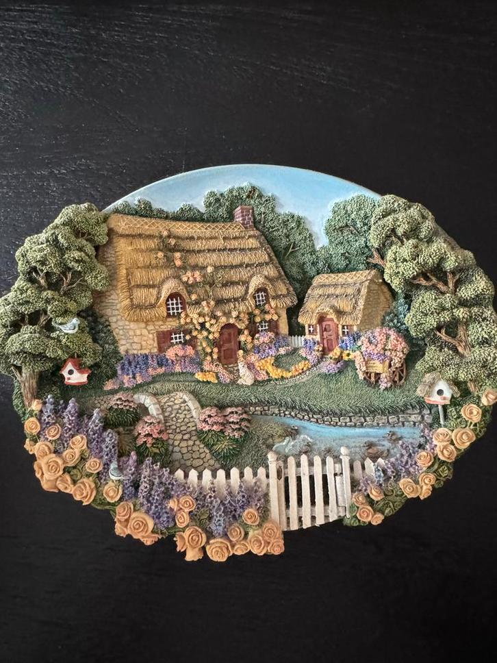 Franklin Mint Garden Gate Cottage Bord, Verzamelen, Overige Verzamelen, Zo goed als nieuw, Verzenden