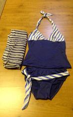Tankini + omslagdoek maat S, Kleding | Dames, Badmode en Zwemkleding, Ophalen of Verzenden, Zo goed als nieuw, Blauw, Bikini