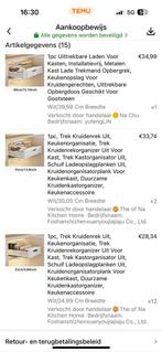Uittrekbare lade voor keukenkast - Nieuw!, Huis en Inrichting, Minder dan 50 cm, Wit, Nieuw, Ophalen of Verzenden