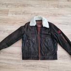 Donkervoort leren jas maat Xl. Donkerbruin, afneembare kraag, Donkervoort, Bruin, Maat 56/58 (XL), Ophalen of Verzenden