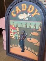 Caddy vintage golf reclamebord houten wandbord sportbord, Ophalen