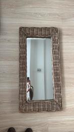 Rieten spiegel, Ophalen, Zo goed als nieuw, Minder dan 100 cm, Rechthoekig