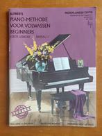 Alfred's piano-methode voor volwassen beginners niveau 1, Muziek en Instrumenten, Bladmuziek, Les of Cursus, Piano, Ophalen of Verzenden