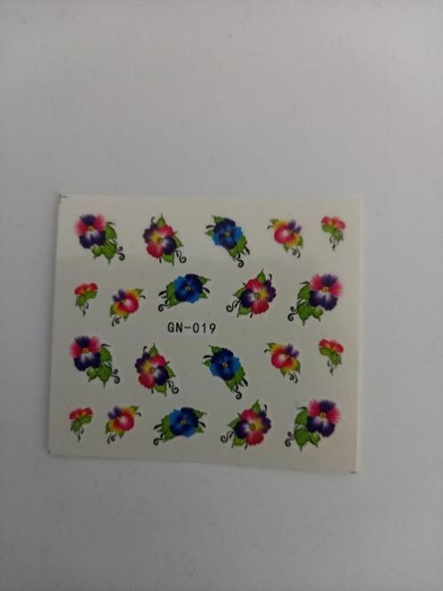 Velletje nagel water decals stickers GN-019 bloemen blauw ro, Sieraden, Tassen en Uiterlijk, Uiterlijk | Cosmetica en Make-up