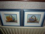 2 prachtige 3 D schilderijtjes bloemen, Huis en Inrichting, Woonaccessoires | Schilderijen, Tekeningen en Foto's, Minder dan 50 cm