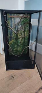 Compleet chameleon terrarium 41x41x75.5, Ophalen, Zo goed als nieuw