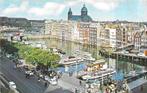AK Amsterdam - Panorama Damrak met Reederij Plas, Verzenden, 1960 tot 1980, Ongelopen, Noord-Holland