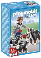 Playmobil City Life 5214 - Hondenfamilie, Kinderen en Baby's, Speelgoed | Playmobil, Ophalen of Verzenden, Zo goed als nieuw, Complete set