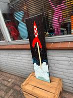 Kuifje Raket emaille reclamebord, ., Ophalen of Verzenden, ., Kuifje