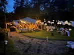 Stretchtent 20 x 10 meter inclusief opbouw en afbreken, Hobby en Vrije tijd, Feestartikelen | Verhuur, Ophalen, Nieuw, Overige