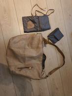 Fab. leren luiertas met accessoires, Ophalen of Verzenden, Gebruikt