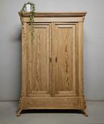 Antieke grenen meidenkast vintage linnenkast demontabel kast, Ophalen of Verzenden