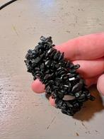 Vintage halfedelstenen armband onyx zwarte toermalijn stenen, Sieraden, Tassen en Uiterlijk, Armbanden, Overige materialen, Met edelsteen