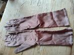 Vintage gala handschoenen satijn, Ophalen of Verzenden, Zo goed als nieuw, Carnaval