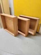11 Houten keukenlades, 4 deuren en 2 kastrompen, Ophalen, Gebruikt, 50 tot 100 cm, Minder dan 100 cm